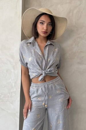 Embroidered Shirt -Dsn2 - Brand: Topshow - Women's Clothing Wholesale - Globality Store