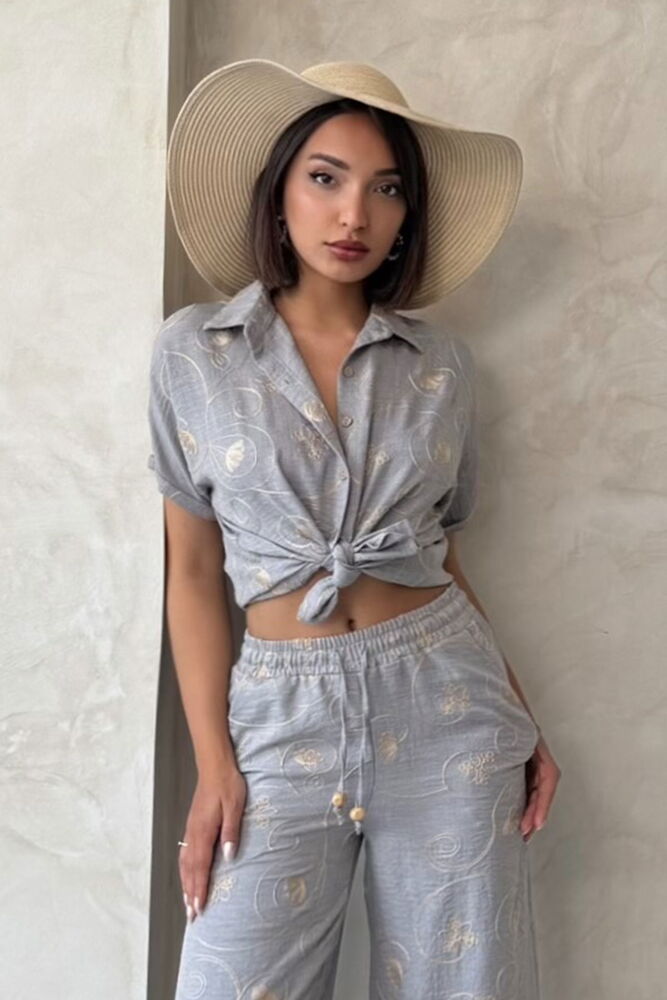 Embroidered Shirt -Dsn2 - Brand: Topshow - Women's Clothing Wholesale - Globality Store