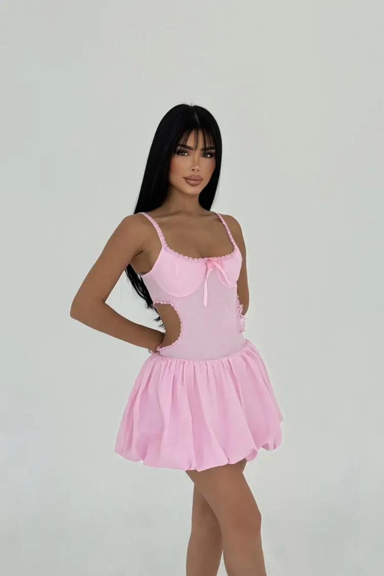 Strap Mini Dress - Brand: EYYO ATELIER - Women's Clothing Wholesale - Globality Store