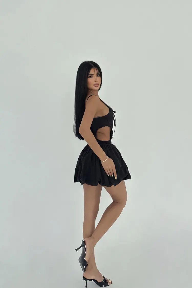 Strap Mini Dress