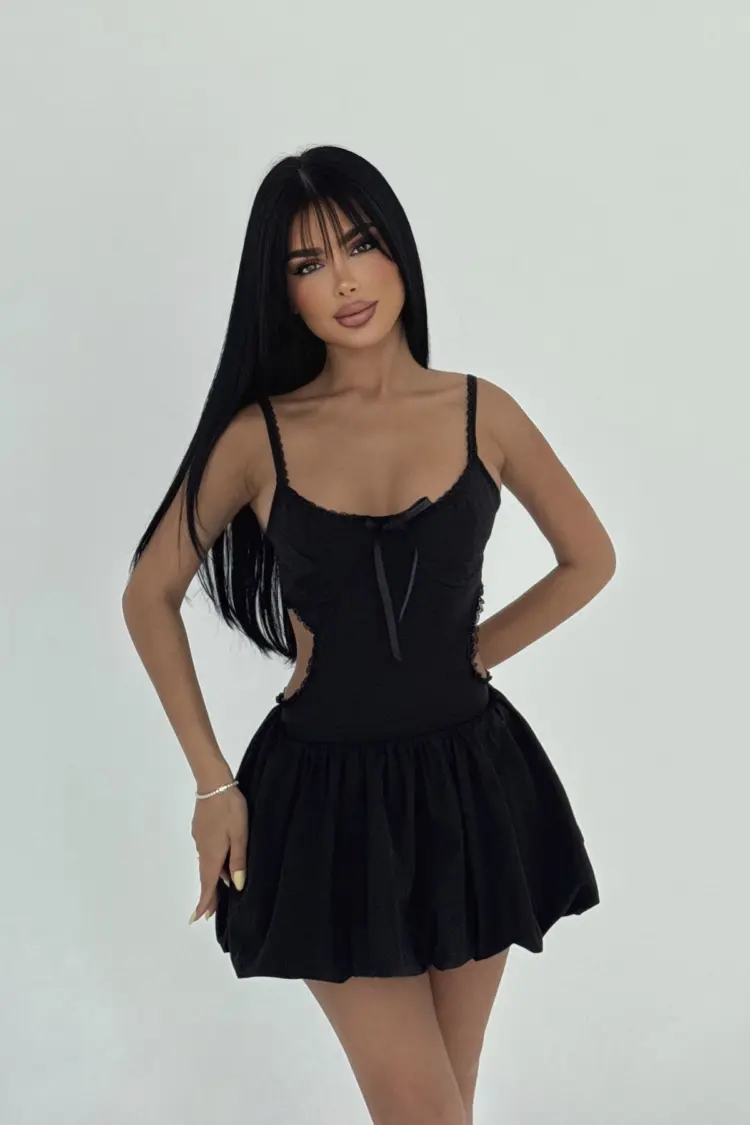 Strap Mini Dress - Brand: EYYO ATELIER - Women's Clothing Wholesale - Globality Store