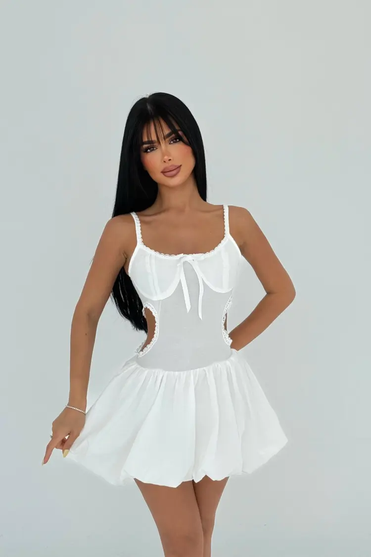 Strap Mini Dress - Brand: EYYO ATELIER - Women's Clothing Wholesale - Globality Store