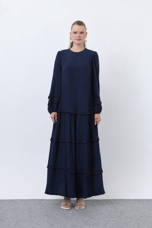 Women's Ruffle Detailed Dress - Brand: Puane - Women's Clothing Wholesale - Globality Store
