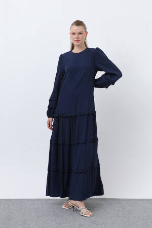 Women's Ruffle Detailed Dress - Brand: Puane - Women's Clothing Wholesale - Globality Store