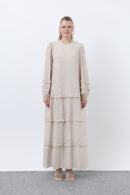 Women's Ruffle Detailed Dress - Brand: Puane - Women's Clothing Wholesale - Globality Store
