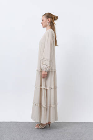 Women's Ruffle Detailed Dress - Brand: Puane - Women's Clothing Wholesale - Globality Store