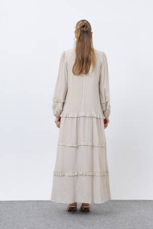 Women's Ruffle Detailed Dress - Brand: Puane - Women's Clothing Wholesale - Globality Store