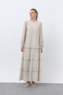Women's Ruffle Detailed Dress - Brand: Puane - Women's Clothing Wholesale - Globality Store