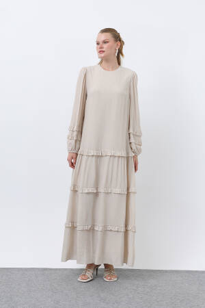 Women's Ruffle Detailed Dress - Brand: Puane - Women's Clothing Wholesale - Globality Store