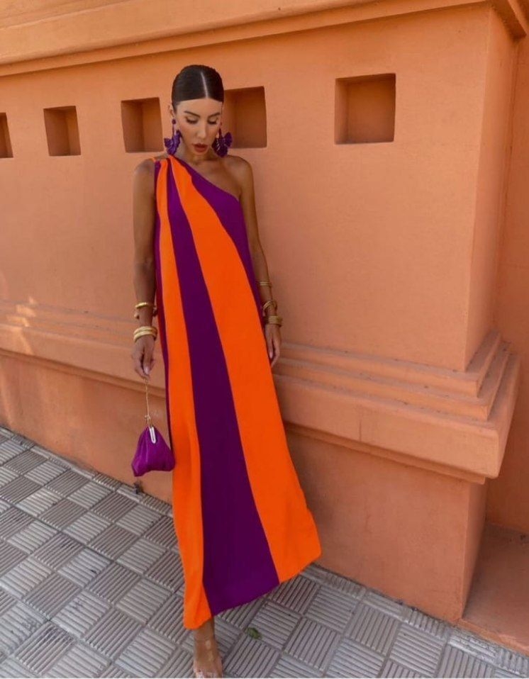 Double Color Dress