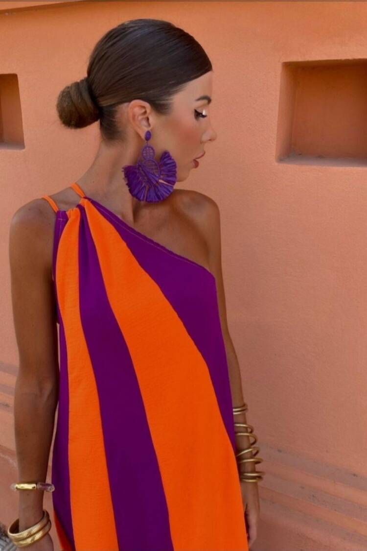 Double Color Dress