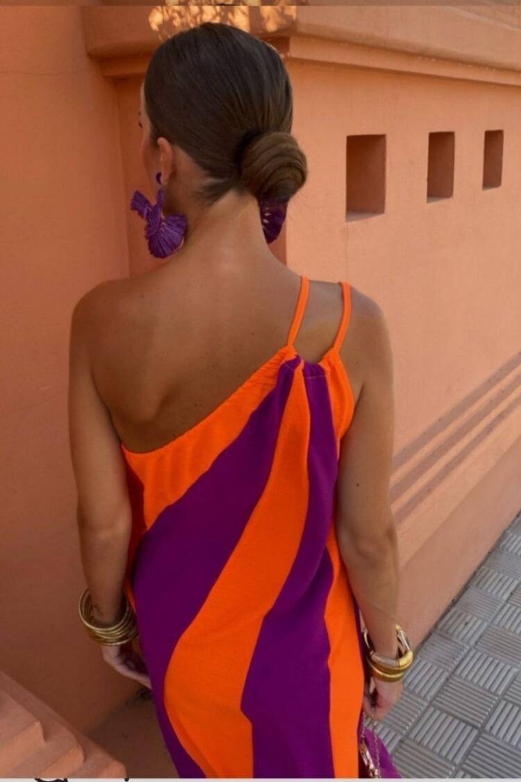 Double Color Dress