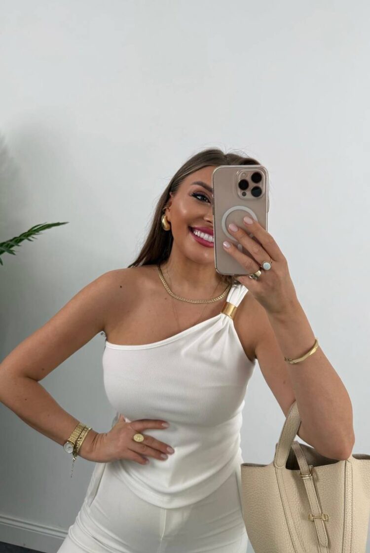 One Shoulder Blouse - Brand: Fiori - Women's Clothing Wholesale - Globality Store
