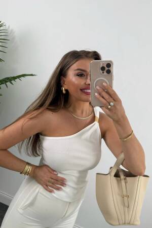 One Shoulder Blouse - Brand: Fiori - Women's Clothing Wholesale - Globality Store