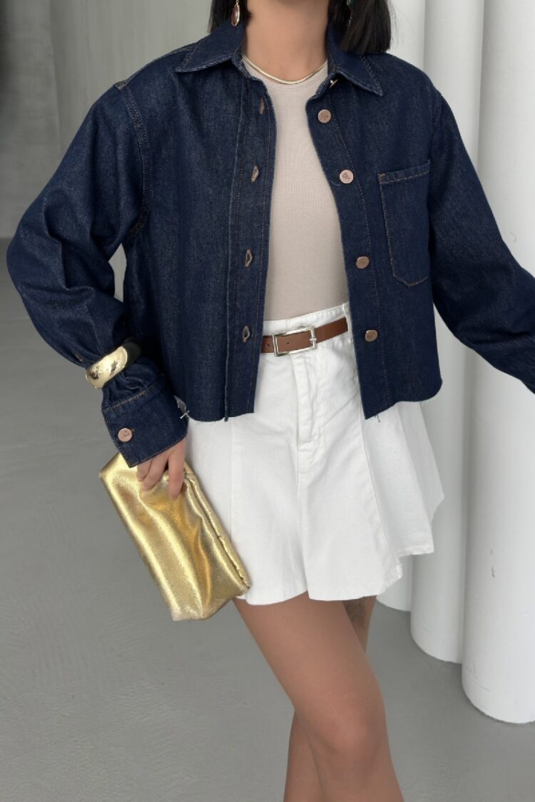 Short Pocket Denim Jacket