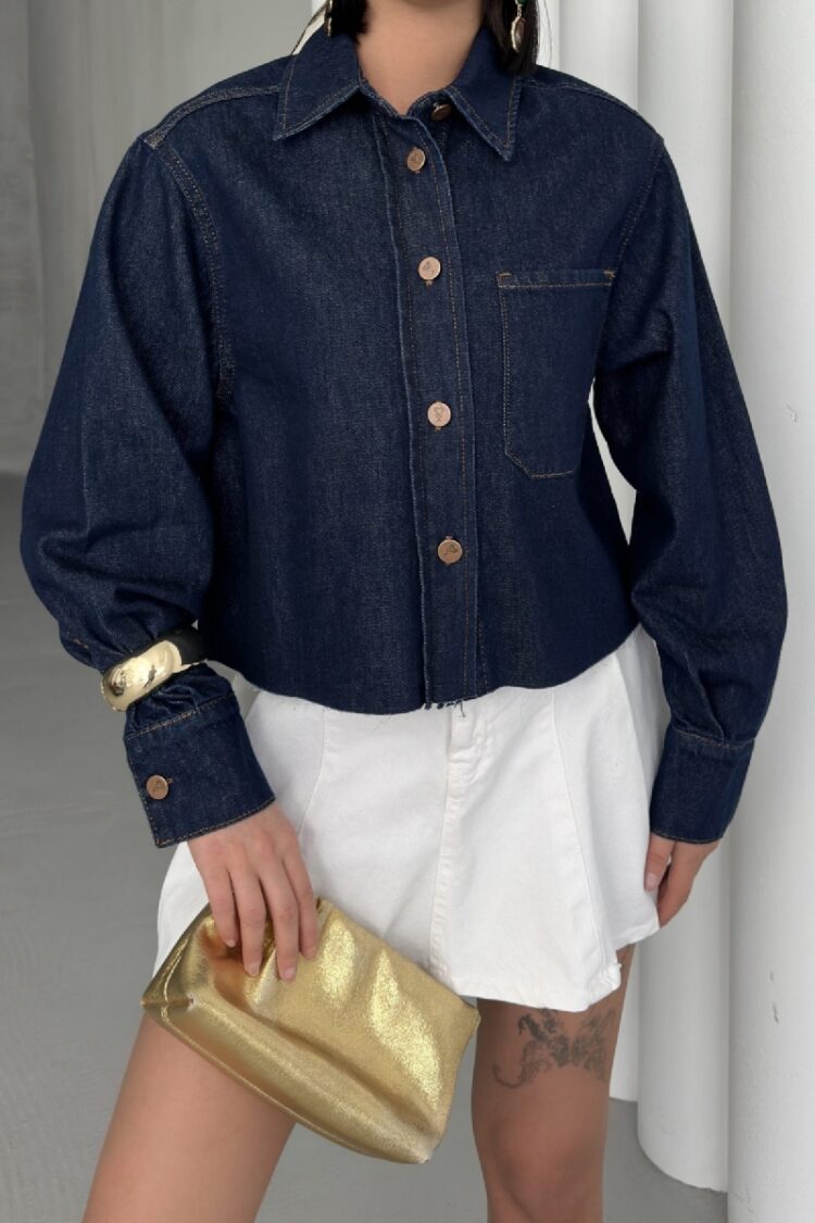 Short Pocket Denim Jacket - Brand: XLove - Women's Clothing Wholesale - Globality Store