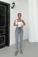 Leg Mom Fit Jeans - Brand: XLove - Women's Clothing Wholesale - Globality Store