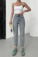 Leg Mom Fit Jeans - Brand: XLove - Women's Clothing Wholesale - Globality Store