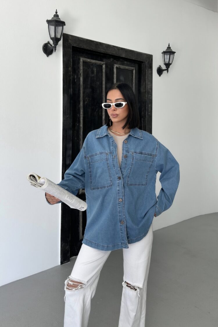 Denim Shirt With Pockets