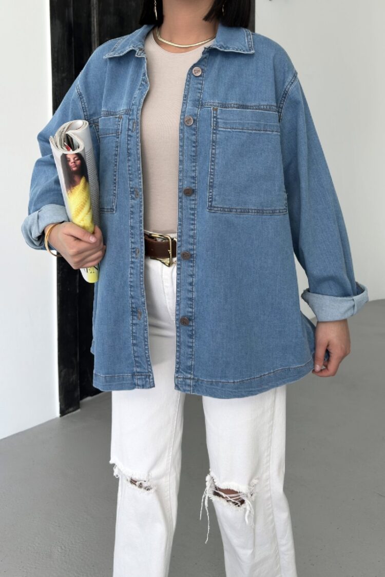 Denim Shirt With Pockets