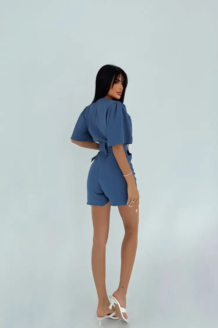 Pocket Detail Buttoned Jumpsuit