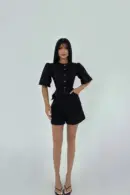 Pocket Detail Buttoned Jumpsuit - Brand: EYYO ATELIER - Women's Clothing Wholesale - Globality Store