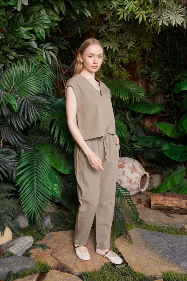 Carrot Linen Pants