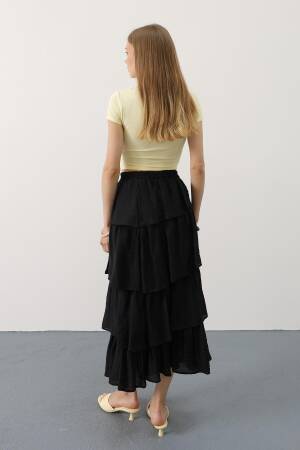 Pleated Cut Long Skirt - Brand: Reyon - Women's Clothing Wholesale - Globality Store