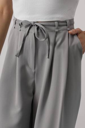 Pleated Lace-up Oversize Pants - Brand: Reyon - Women's Clothing Wholesale - Globality Store