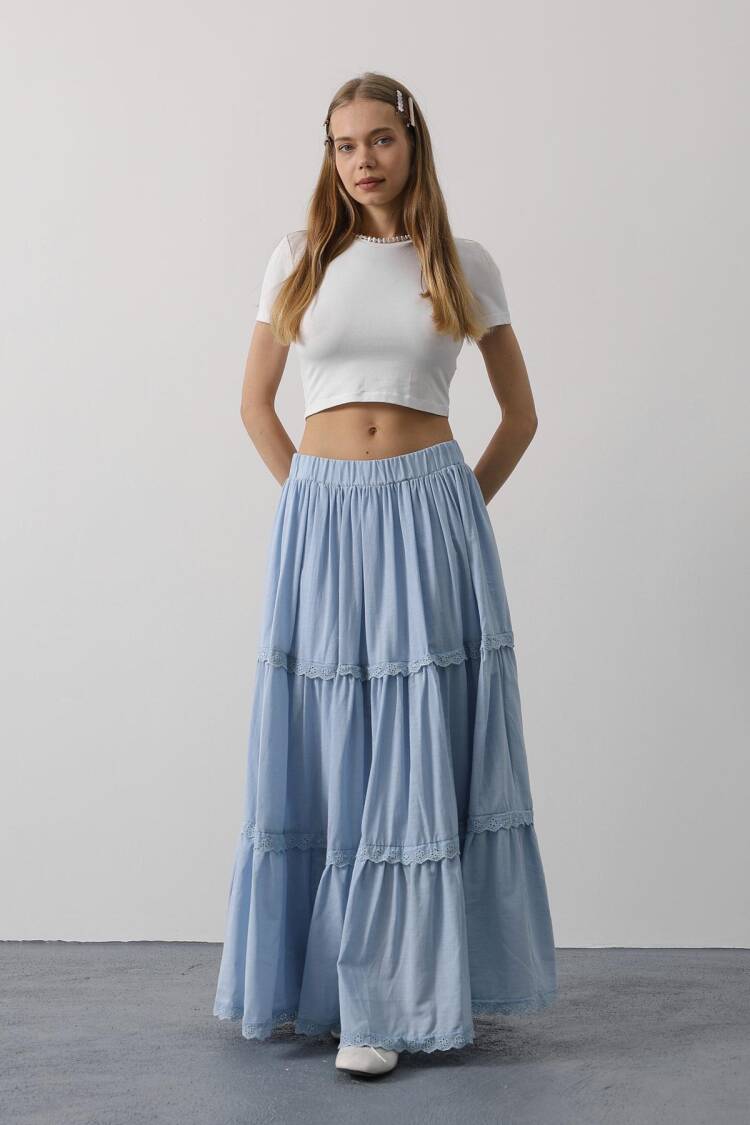 Lace Detailed Skirt - Baby - Brand: Reyon - Women's Clothing Wholesale - Globality Store