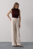 Pleated Lace Oversize Pants - Brand: Reyon - Women's Clothing Wholesale - Globality Store