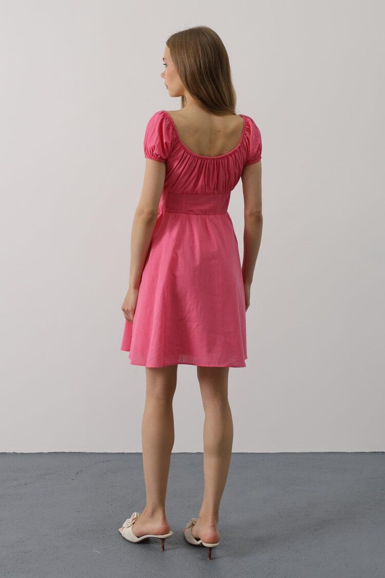 Mini Dress With Waist Corset