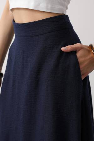 Linen Skirt - Brand: Reyon - Women's Clothing Wholesale - Globality Store