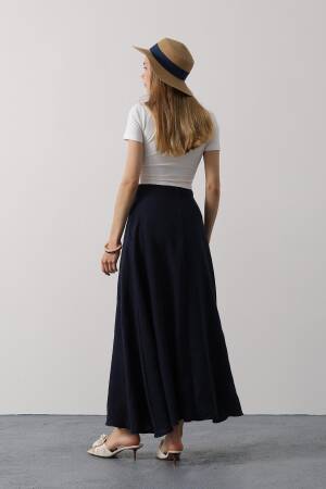 Linen Skirt - Brand: Reyon - Women's Clothing Wholesale - Globality Store