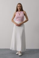 Linen Skirt - Brand: Reyon - Women's Clothing Wholesale - Globality Store