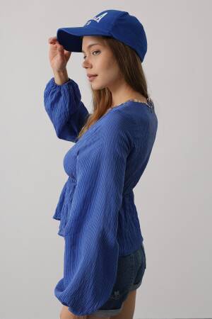 V-Neck Lace Blouse - Brand: Reyon - Women's Clothing Wholesale - Globality Store