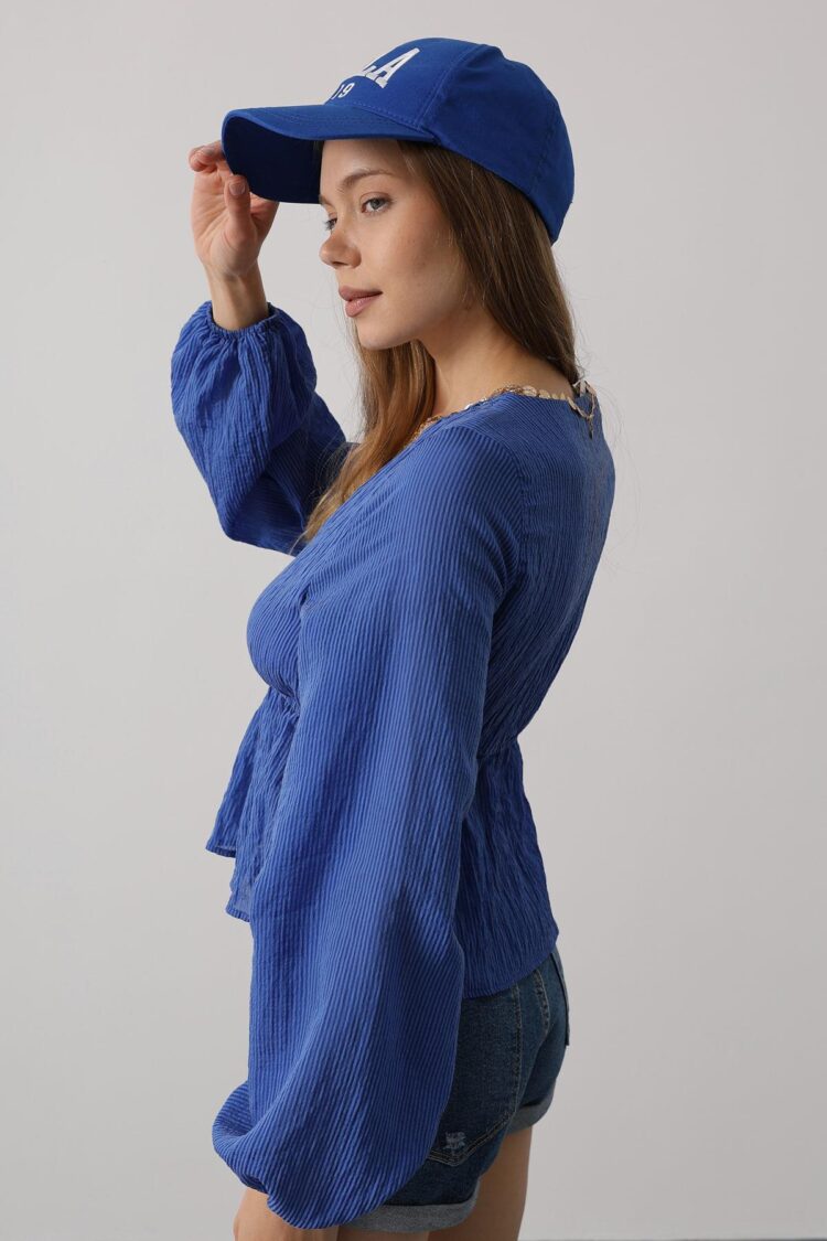 V-Neck Lace Blouse