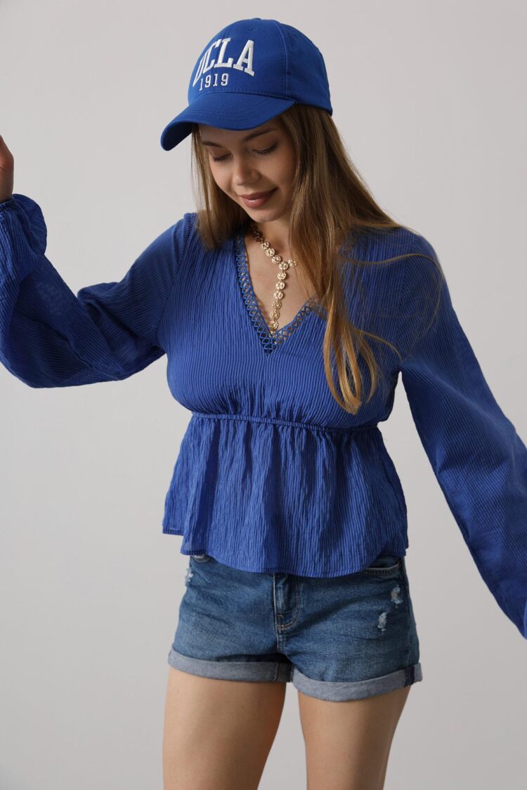 V-Neck Lace Blouse