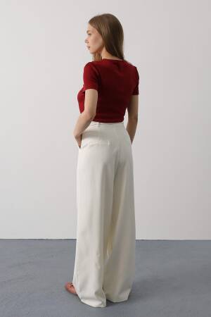 Pleated Lace Oversize Pants - Brand: Reyon - Women's Clothing Wholesale - Globality Store