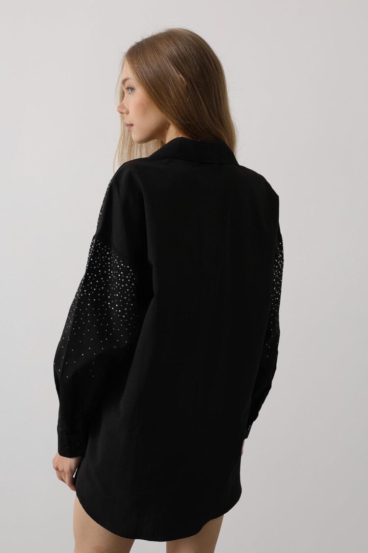 Stone Pointed Collar Shirt