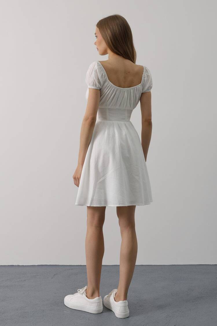 Mini Dress With Waist Corset