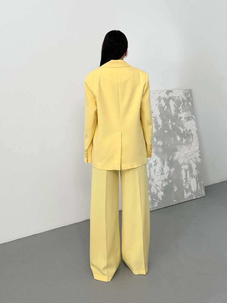 Pleated Palazzo Pants Butter - Brand: Juste - Women's Clothing Wholesale - Globality Store
