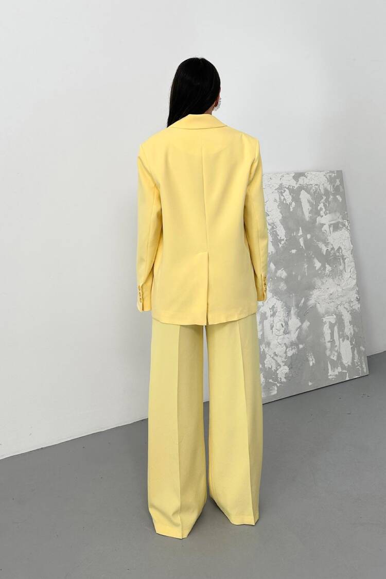 Pleated Palazzo Pants Butter - Brand: Juste - Women's Clothing Wholesale - Globality Store