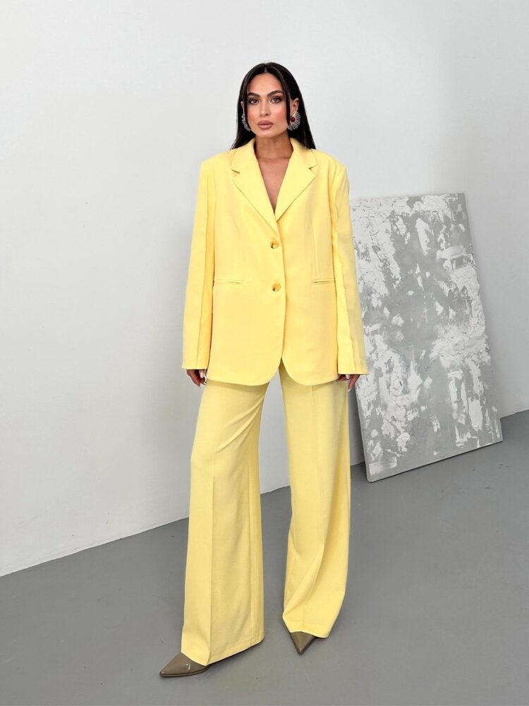 Pleated Palazzo Pants Butter