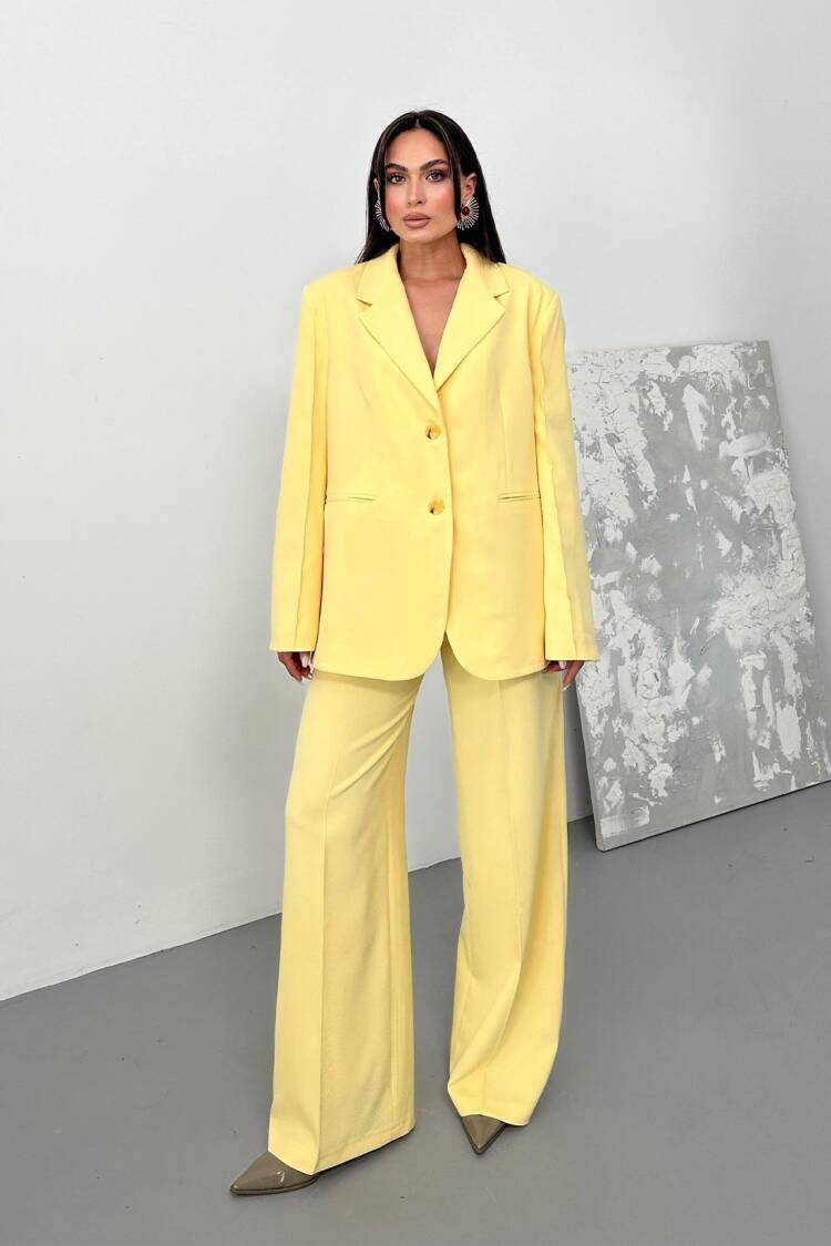 Pleated Palazzo Pants Butter