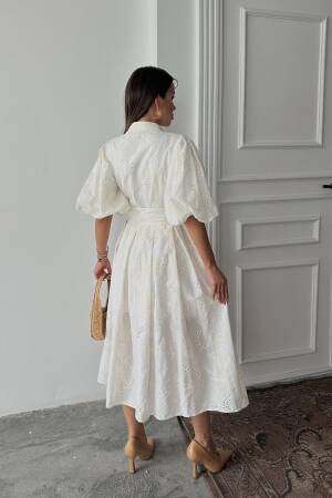 Pleated Balcony Dress - Brand: Elisa - Women's Clothing Wholesale - Globality Store