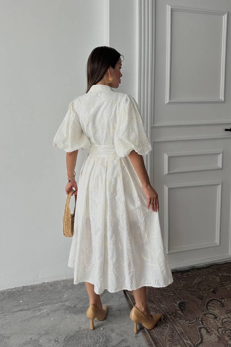 Pleated Balcony Dress