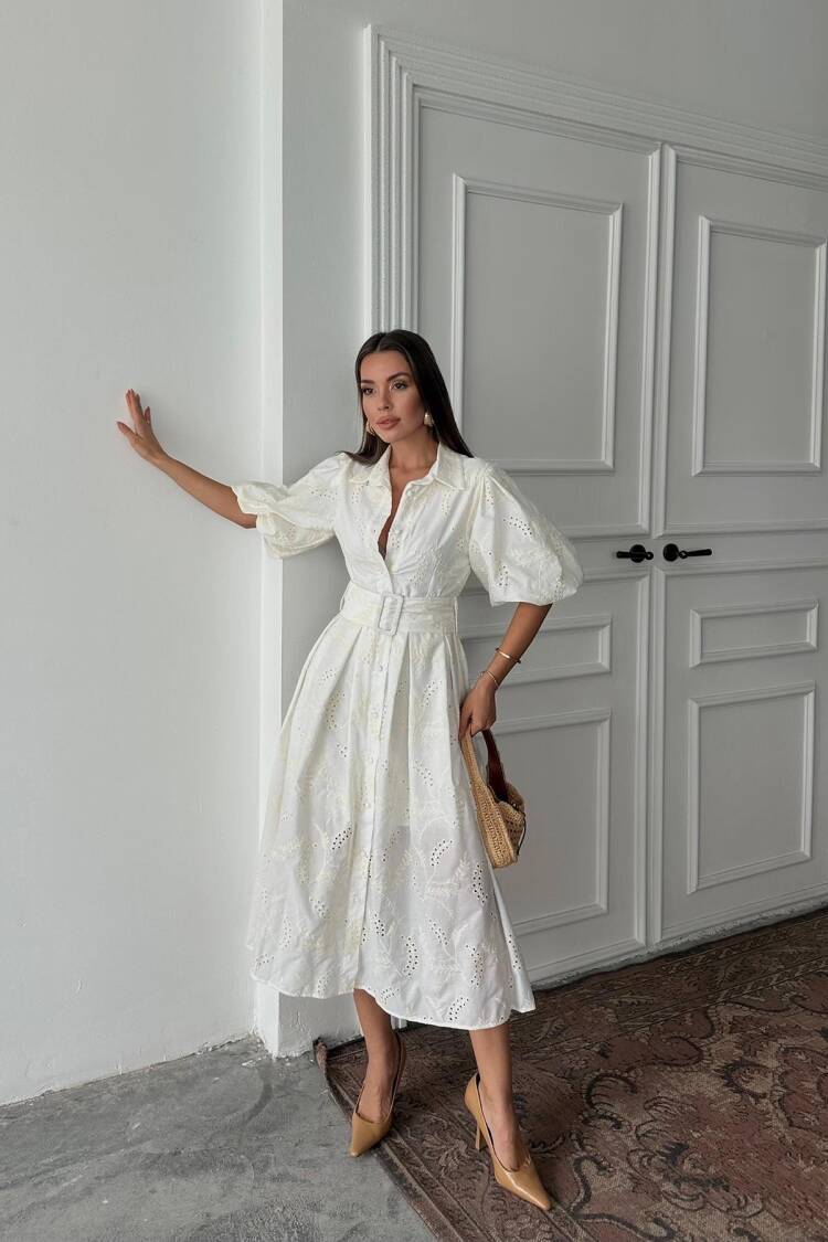 Pleated Balcony Dress