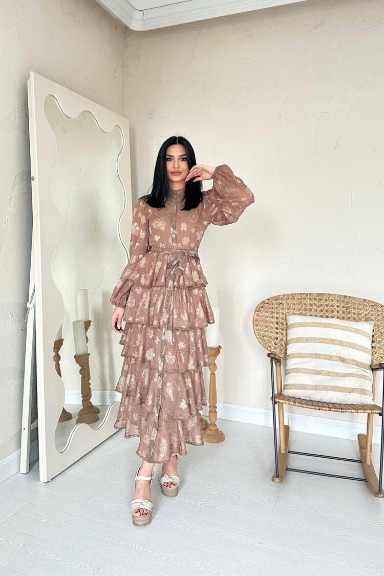 Wallpaper Striped Layered Dress