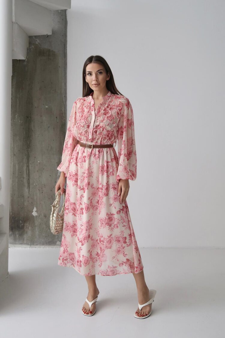 Piping Detailed Dress - Brand: Elisa - Women's Clothing Wholesale - Globality Store